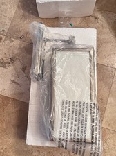 Pottery Barn Manor Glass and Metal Indoor/Outdoor Sconce Nickel Open Box