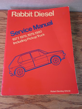 Vw Rabbit Diesel Service Manual 1977-1980 Including Pickup Truck Used