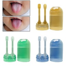 2x Baby Toothbrush Set Kids Tongue Cleaners with Cup Training Soft Bristle for