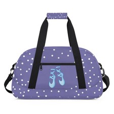 Dance Duffle Bag for Women, Dancing Workout Gym Bags, Pink Ballet Shoes with ...