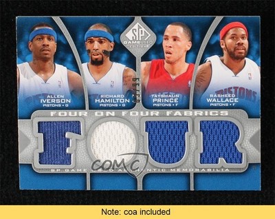 2009 SP Game Used Edition 5/99 Allen Iverson Richard Hamilton Michael Redd 2b6