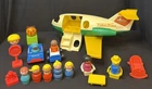 Vintage Fisher Price 1980 Plane 182, Little People Wooden/Plastic, Cars, & More