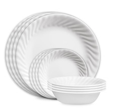 Corelle Enhancements 12-Piece Glass Dinnerware Set (Service for 4)