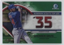 2023 Bowman Scouts Top 100 Green Refractor 42/99 Brennen Davis #BTP-35 11ym