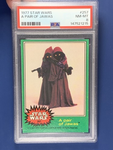 1977 Star Wars #257 A Pair Of Jawas PSA 8
