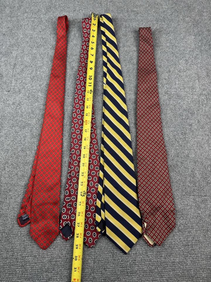 Brooks Brothers - LOTE DE 4 - Fabricantes - Corbatas de seda para hombre Foto 4 de 4