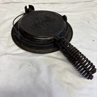 Vintage Antique Griswold No.8 Cast Iron Waffle Iron with low type base Pat 151N