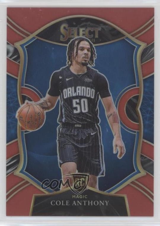 2020-21 Panini Select Concourse Red Prizm 46/199 Cole Anthony #75 14sx