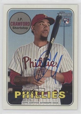 2018 Topps Heritage High Number Real One JP Crawford #ROA-JC Auto 13c7