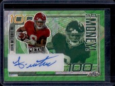 2023 Leaf Metal Draft John Metchie III So Money! Auto Autograph Wave Green #/4