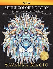 Adult Coloring Book: Stress Re - VERY GOOD