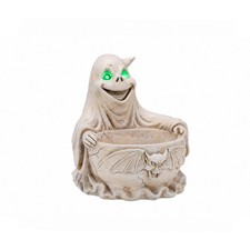 Ghost Bowl Figurine Halloween, LED Light Cand...