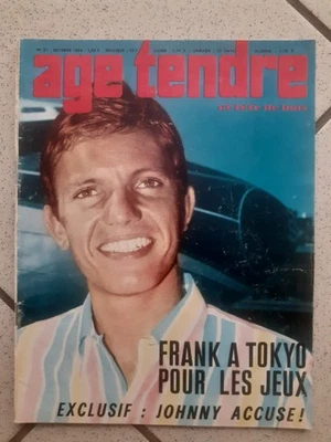 JOHNNY HALLYDAY AGE TENDRE NUMERO 21 DE 1964 COMPLET - Photo 1/3