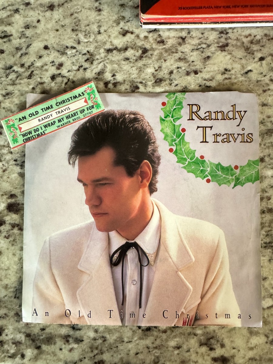 Randy Travis - An Old Time Christmas 45 RPM, WB Recs, 1988, UC