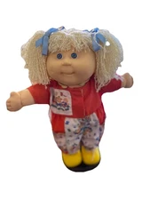 Vintage 1991 Cabbage Patch Kids Doll Blonde Pigtails Hasbro Preschool Kids 30400
