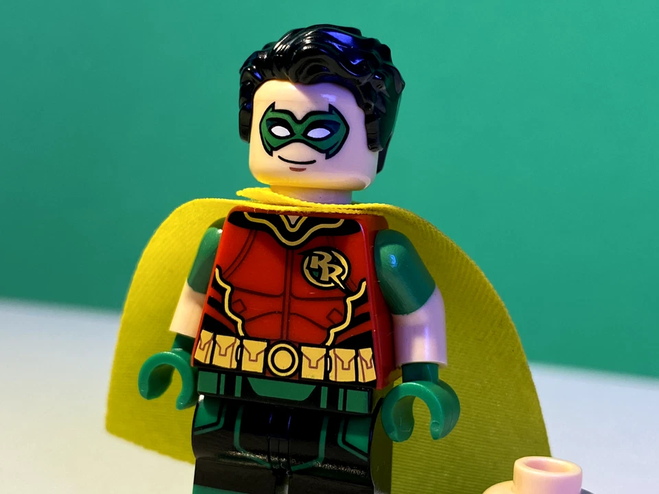 Ladrillo Personalizado Tim Drake Robin Rojo, ¡Rara Minifigura Coleccionable! ¡NUEVO! DC Comics Foto 3 de 4