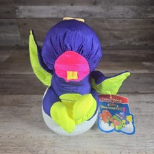 Vtg 1992 Fisher Price Dino Roaring PUFFALUMP Dinosaur Plush With Egg And Tag