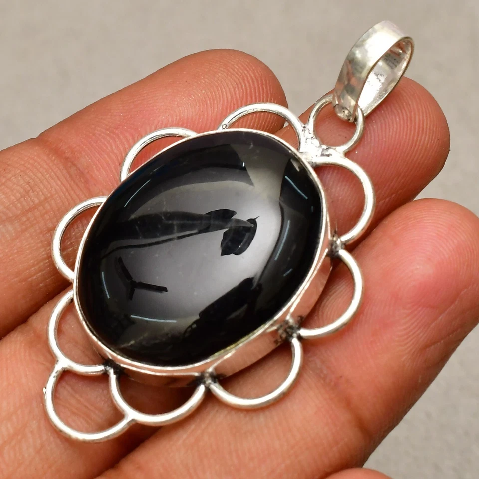 Ciondolo gioiello in argento sterling 925 fatto a mano con pietra preziosa... - Immagine 2 di 4