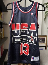 Vintage Shaq Team USA Champion Jersey Mens 36 (S) 1994 Olympics Shaquille O'Neal