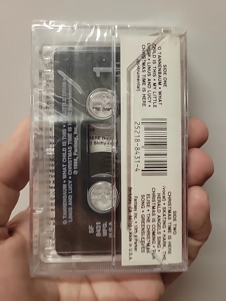 Vintage CHARLIE BROWN CHRISTMAS Cassette Tape Vince Guaraldi Trio NEW SEALED - Image 2 of 2