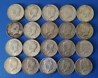 (20) 1964 Kennedy 90% Silver Halves: Circulated