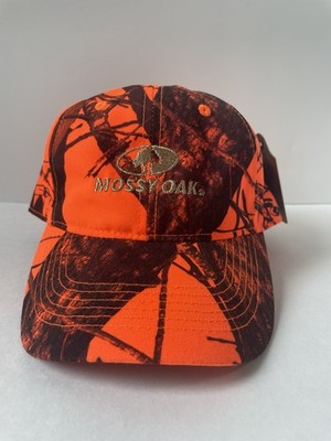 Mossy Oak Blaze Orange Men s Adjustable Baseball Hat 