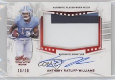 2019 Leaf Trinity Red 10/10 Anthony Ratliff-Williams #PA-ARW Patch Auto 10k8