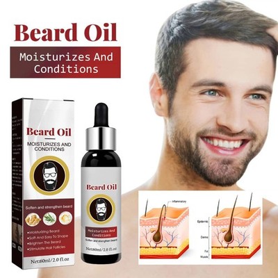 Beard Oil for Strong and Healthy Growth Strengthen Beard Roots Essential Oil
