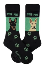 Miniature Pinscher Crew Socks Unisex
