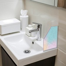 Shower Splash Guards Bathrooms 2 Pack 8.3" x 7.1" Water Barrier Easy Install