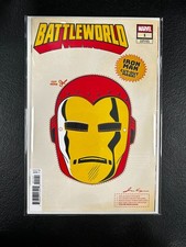 Battleworld #1 Iron Man Cut-Out Mask Variant