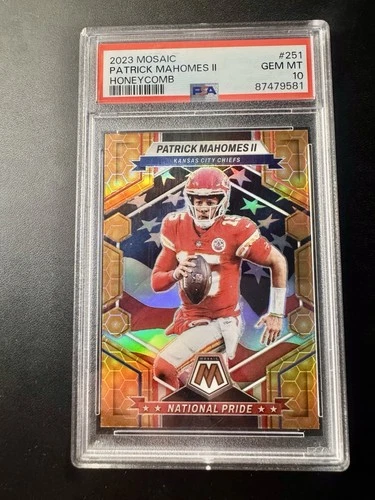 2023 Panini Mosaic National Pride Patrick Mahomes II #251 Honeycomb Prizm PSA 10