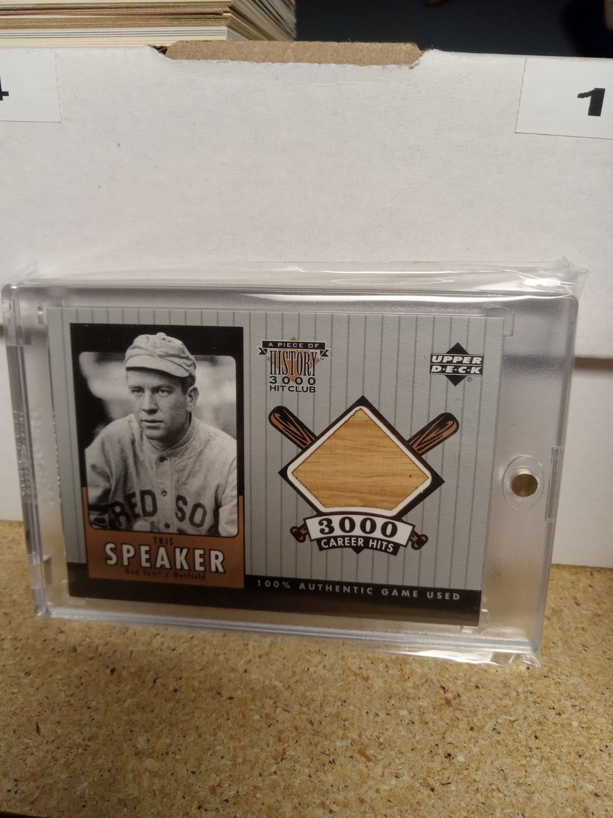 2000 Upper Deck A Piece Of History 3000 Club Tris Speaker Bat