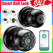 Smart Fingerprint Door Lock App Keypad Knob for Bedroom Home Security