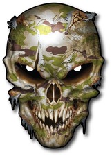 American Flag Skull Decal Sticker Car Truck Window Bumper Vinyl First Responder
