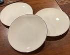 Wedgwood "DORIC" England Bone China platinum trim Set of  3 Salad Plates ~ 8 1/8 — photo 3