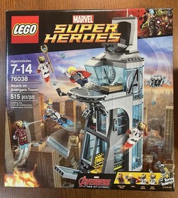 Lego RETIRED NEW Marvel Attack On Avengers Tower (76038) & Avenger Tower (40334)
