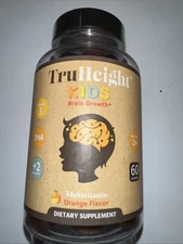 TruHeight Kids Brain Growth Orange Flavored 60 Gummies  EXP 06/26