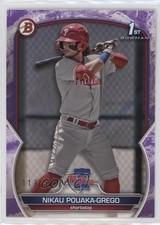 2023 Bowman Prospects Purple Pattern 113/199 Nikau Pouaka-Grego #BP-89 05nu
