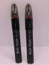 Styli-Style Flat Eye Liner Pencil #404 LONDON (Greenish,  Unsealed Lot of 2.