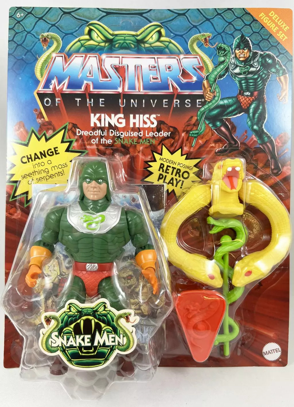 King Hiss Les Maitres de l'Univers Origins pour diorama vintage et vitrine geek