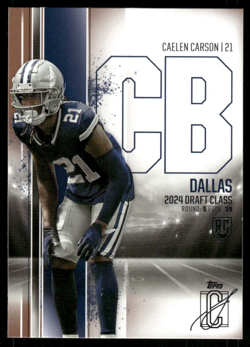 Caelen Carson Topps Signature Class #95 Bronze
