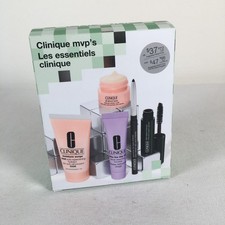 Clinique MVP's Essentials 5pc Mascara Eyeliner Moisturizer Eye Cream Cleanser