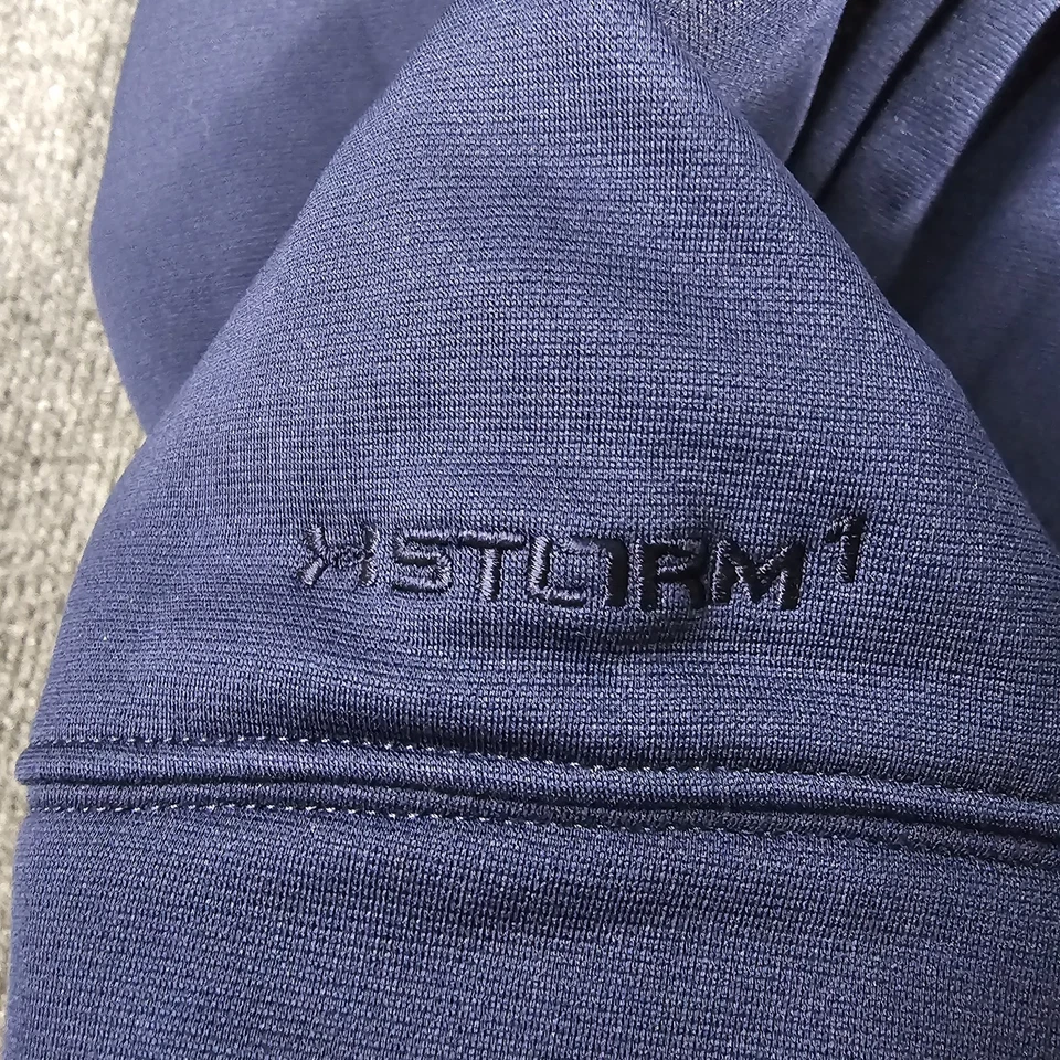 Under Armour Clarion Golden Eagles Hoodie Mens Large Navy Storm Sweatshirt Loose - Image 4 of 4