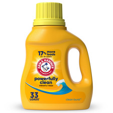 ARM HAMMMER Liquid Laundry Detergent Soap, Clean Burst Fresh, 33 fl oz, 33 Loads 0.19 per gallon