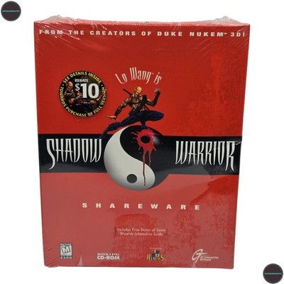 Shadow Warrior Shareware IBM PC Spiel Big Box GT Interactive 1997 SEALED NEW