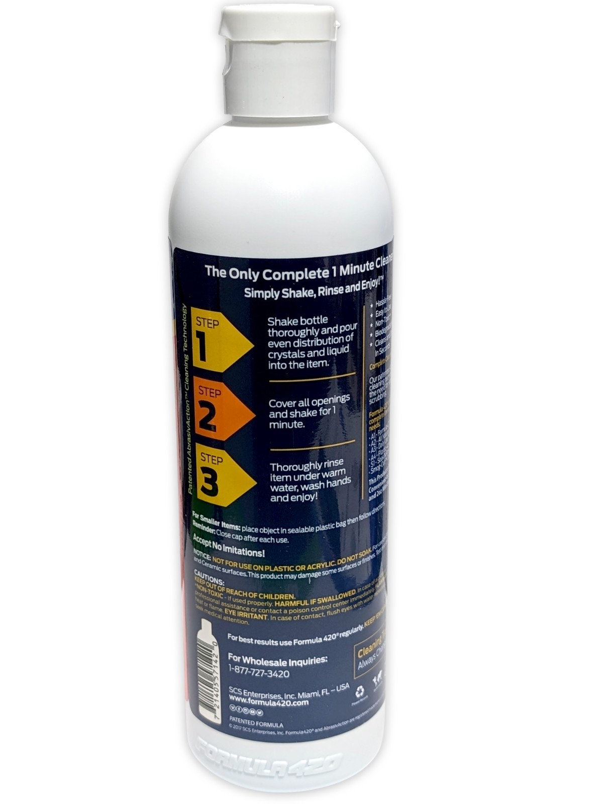 Formula 420 Glass Metal Ceramic Pipe Cleaner 12 oz Bottles 2 Pack FREE SHIPPING