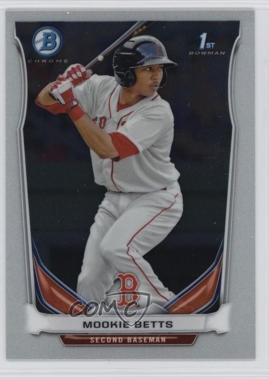 2014 Bowman Prospects Chrome Mookie Betts #BCP109 02vw