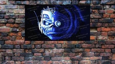 Somewhere in Time Cyborg Eddie Face 1986 era IRON MAIDEN poster BIG AF 36" x 20"