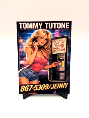 #ad ACEO Custom Fan Art Card Jenny Inspired 80s Pop Culture Art Card $6.00